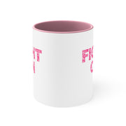 Fight On Accent Coffee Mug, 11oz Pink