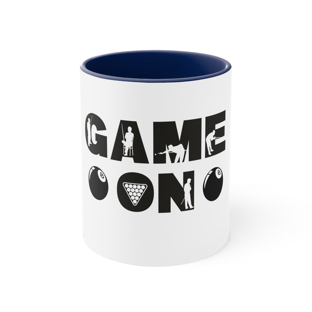 Game On Pool Accent Coffee Mug, 11oz