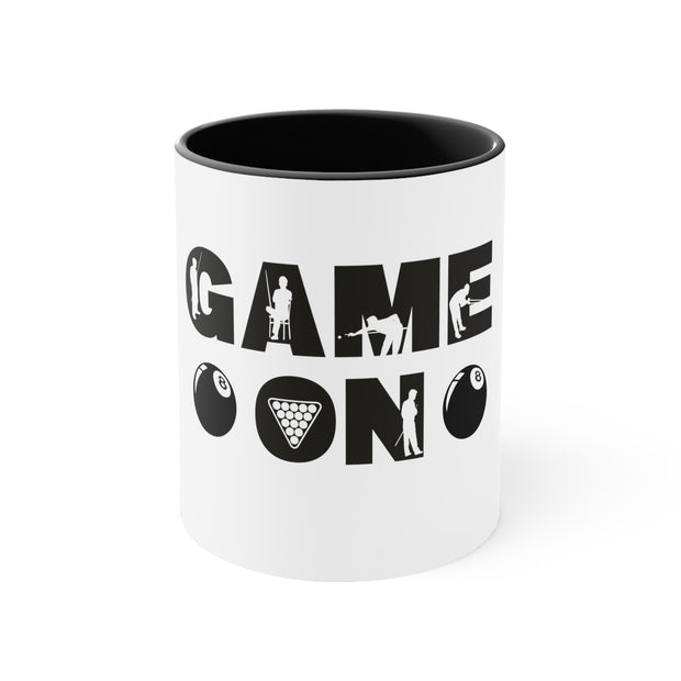 Game On Pool Accent Coffee Mug, 11oz