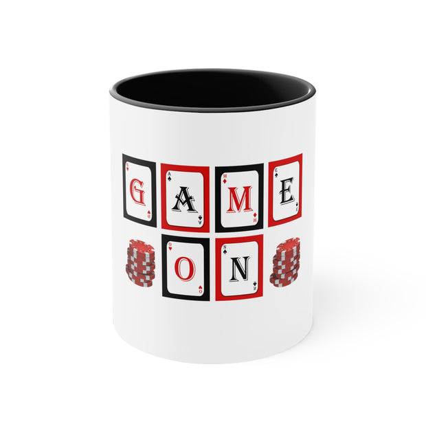 Game On Poker Accent Coffee Mug, 11oz