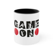 Game On Cricket Accent Coffee Mug, 11oz