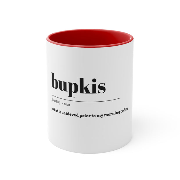 Bupkis Accent Coffee Mug, 11oz