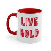 Live Bold Accent Coffee Mug, 11oz