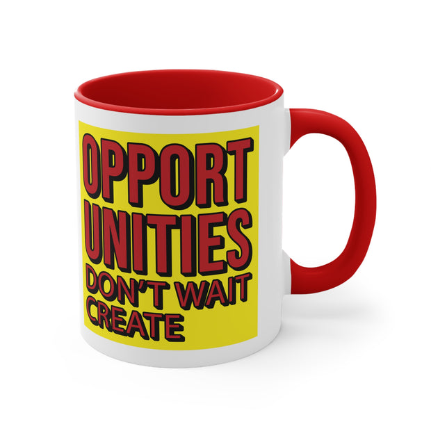 Opportunities Accent Coffee Mug, 11oz Red