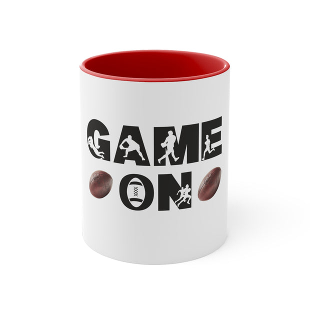 Game On Rugby Accent Coffee Mug, 11oz