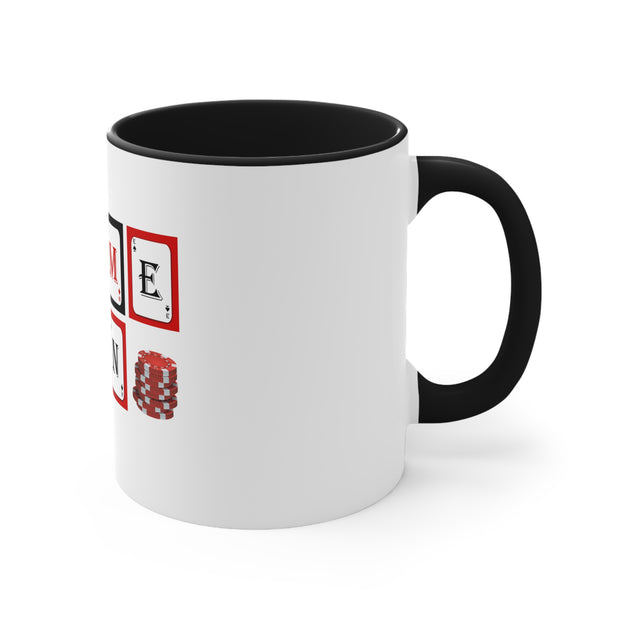 Game On Poker Accent Coffee Mug, 11oz