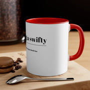 Pulling a Swifty Accent Coffee Mug, 11oz Red