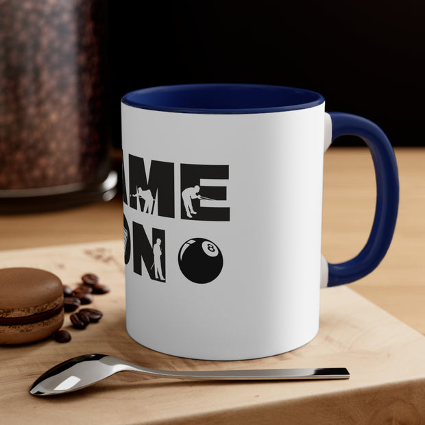 Game On Pool Accent Coffee Mug, 11oz