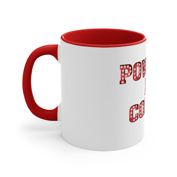 Powered By Coffee Accent Coffee Mug, 11oz