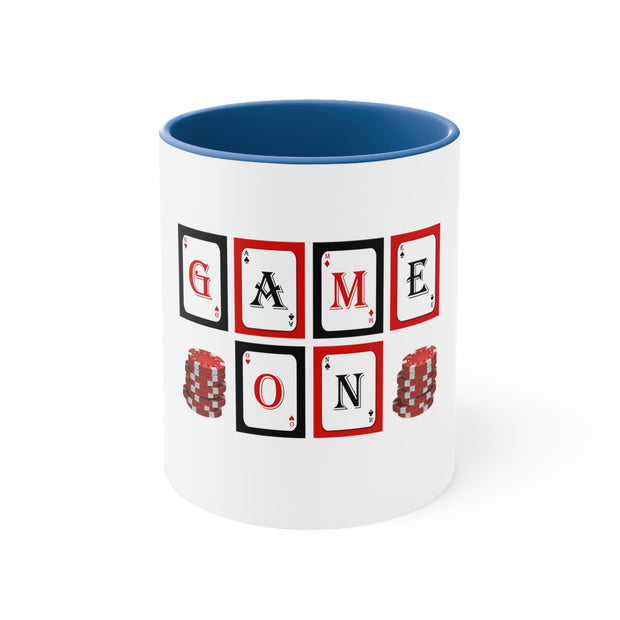 Game On Poker Accent Coffee Mug, 11oz