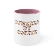 Powered By Coffee Accent Coffee Mug, 11oz