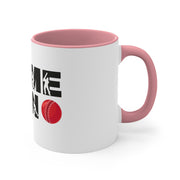 Game On Cricket Accent Coffee Mug, 11oz