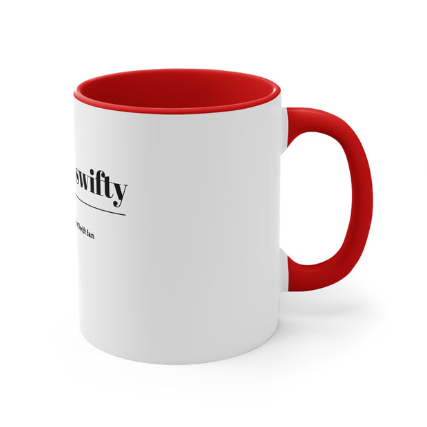 Pulling a Swifty Accent Coffee Mug, 11oz Red