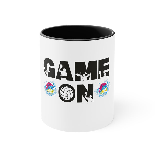 Game On Water Polo Accent Coffee Mug, 11oz