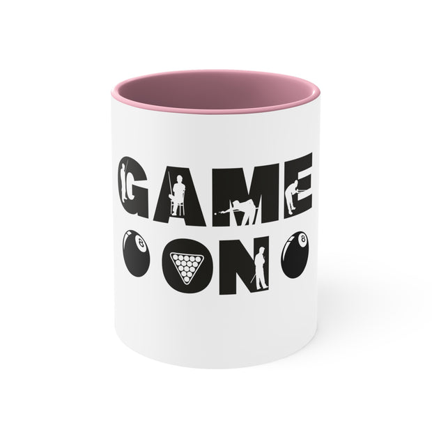 Game On Pool Accent Coffee Mug, 11oz