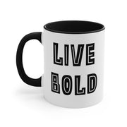 Live Bold Accent Coffee Mug, 11oz