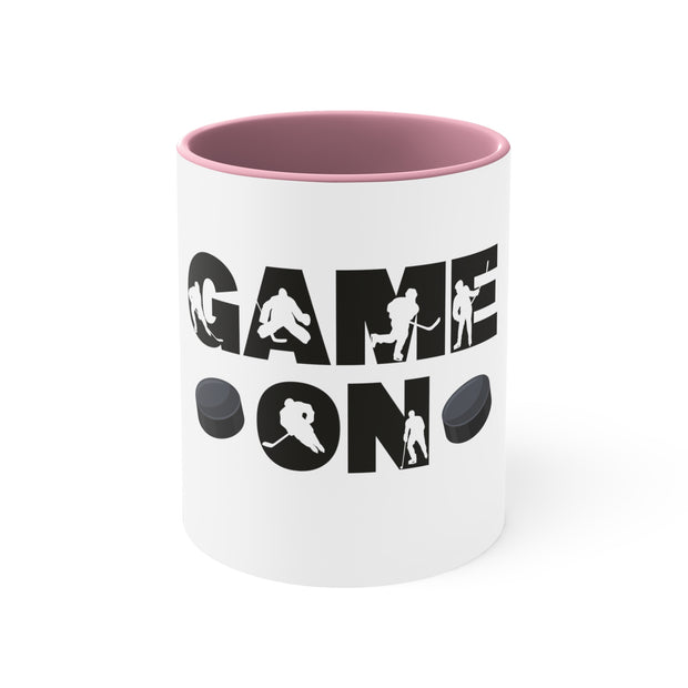 Game On Ice Hockey Accent Coffee Mug, 11oz