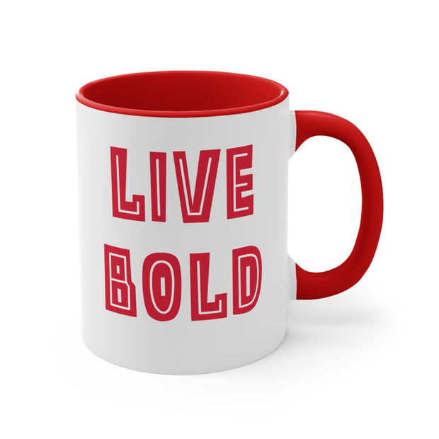 Live Bold Accent Coffee Mug, 11oz