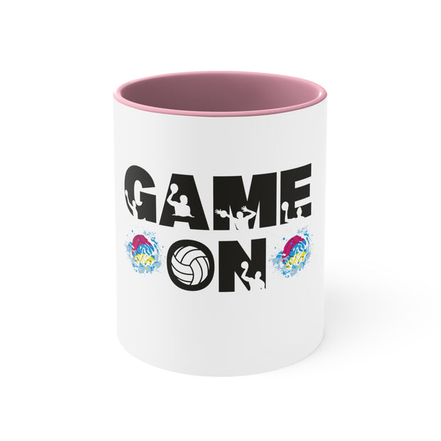 Game On Water Polo Accent Coffee Mug, 11oz