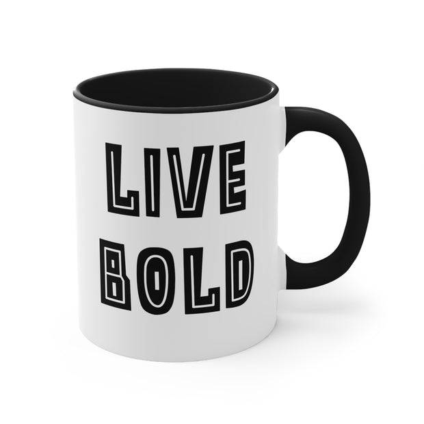 Live Bold Accent Coffee Mug, 11oz