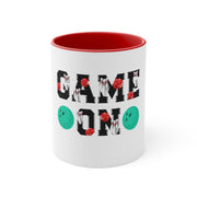 Game On Bowling Accent Coffee Mug, 11oz