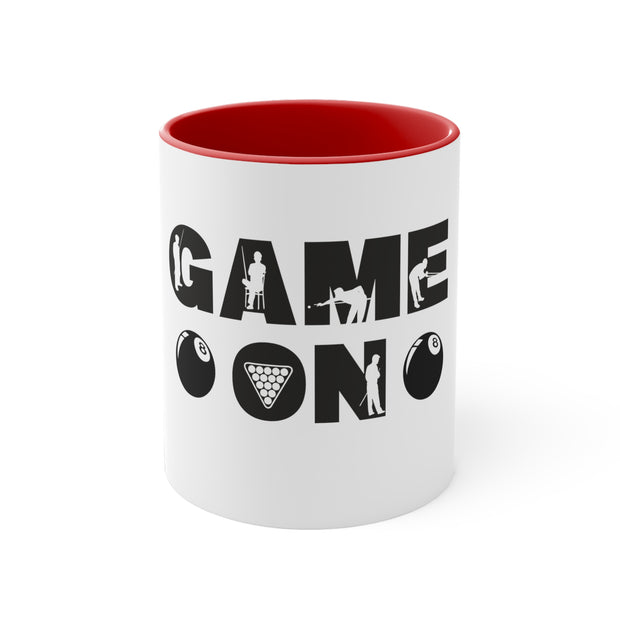 Game On Pool Accent Coffee Mug, 11oz