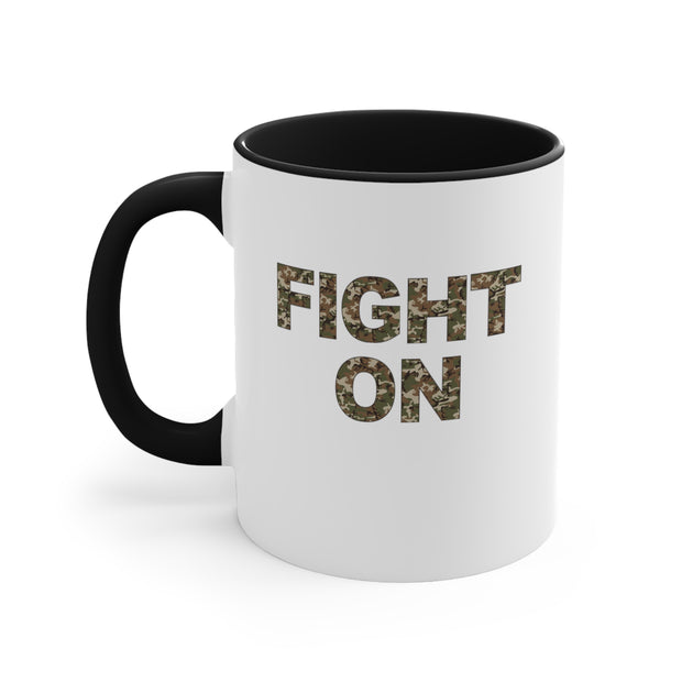 Fight On Accent Coffee Mug, 11oz Black