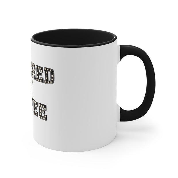 Powered By Coffee Accent Coffee Mug, 11oz