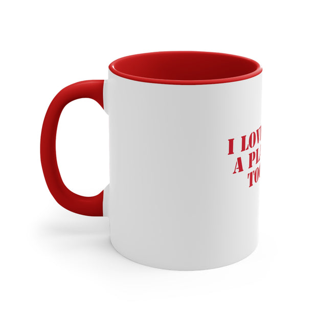 Plan Accent Coffee Mug, 11oz Red