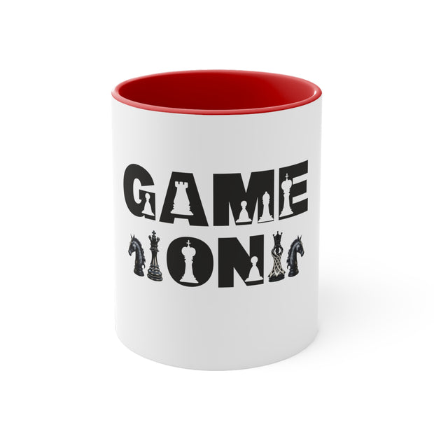 Game On Chess Accent Coffee Mug, 11oz