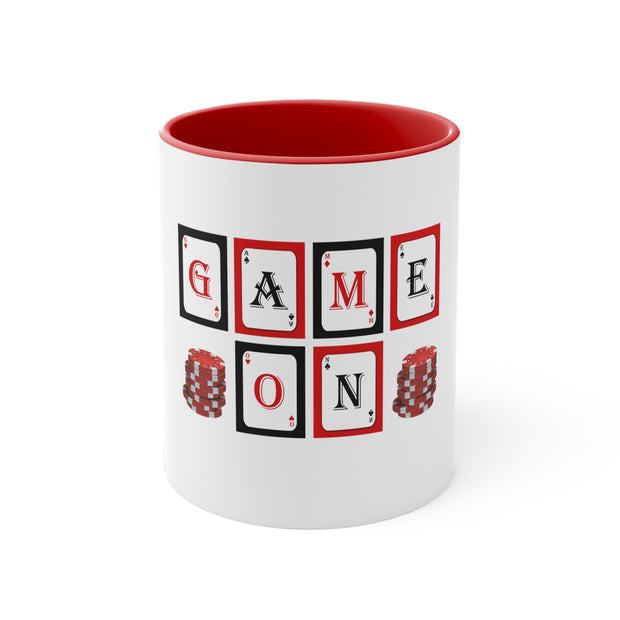 Game On Poker Accent Coffee Mug, 11oz