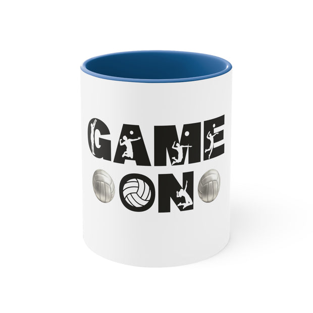 Game On Volleyball Accent Coffee Mug, 11oz