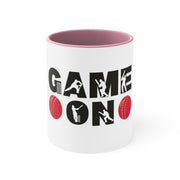 Game On Cricket Accent Coffee Mug, 11oz