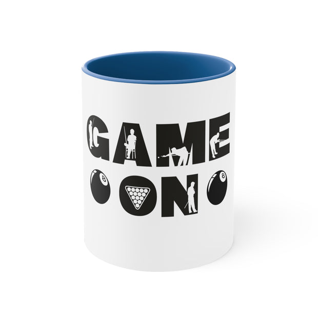 Game On Pool Accent Coffee Mug, 11oz