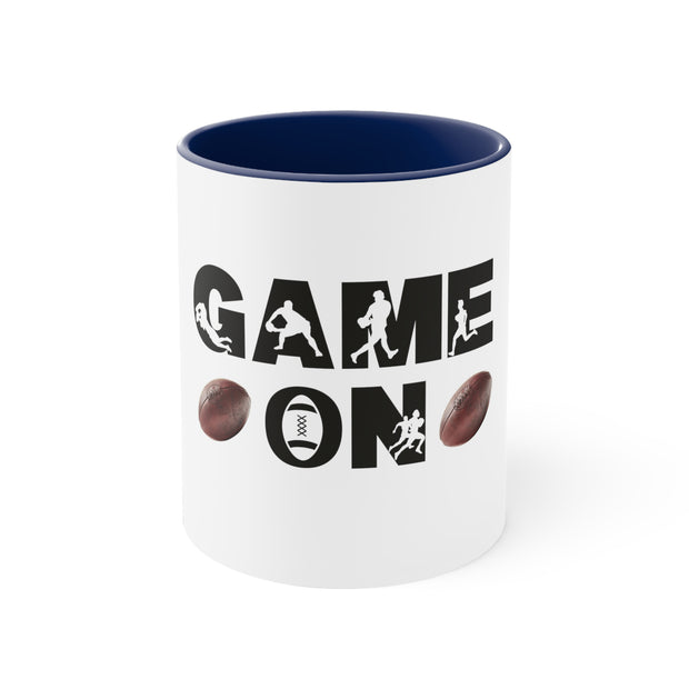 Game On Rugby Accent Coffee Mug, 11oz