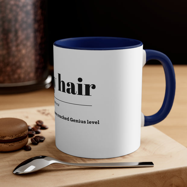 Gray Hair Accent Coffee Mug, 11oz