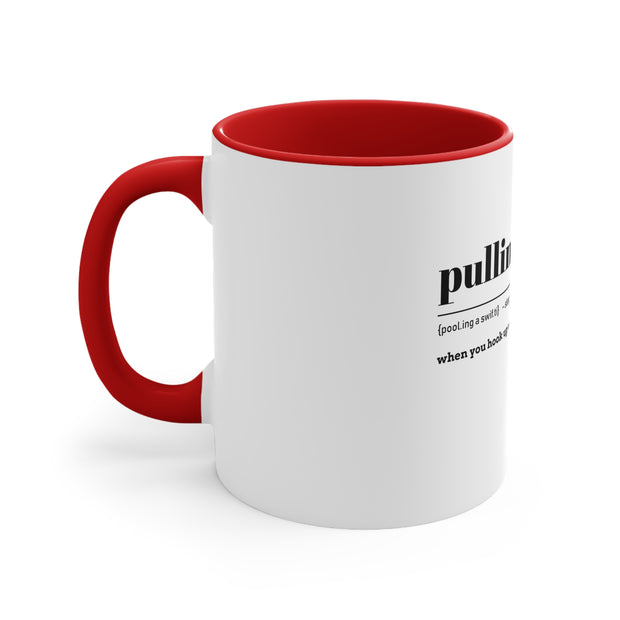 Pulling a Swifty Accent Coffee Mug, 11oz Red