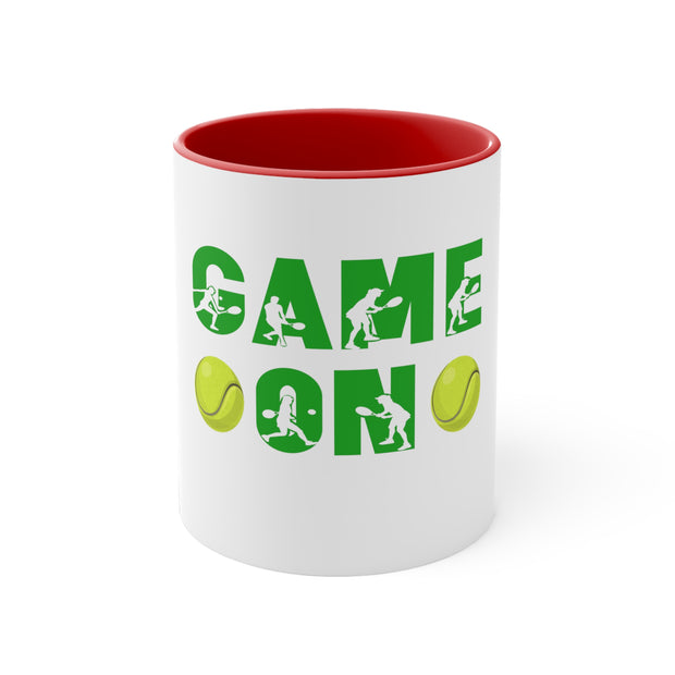 Game On Tennis Accent Coffee Mug, 11oz