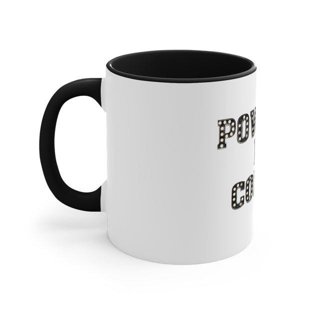 Powered By Coffee Accent Coffee Mug, 11oz