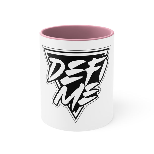 DeFiMe Logo Accent Coffee Mug, 11oz