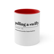 Pulling a Swifty Accent Coffee Mug, 11oz Red