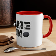 Game On Ice Hockey Accent Coffee Mug, 11oz