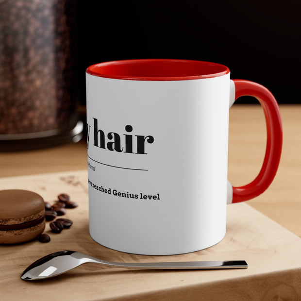 Gray Hair Accent Coffee Mug, 11oz