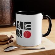 Game On Cricket Accent Coffee Mug, 11oz