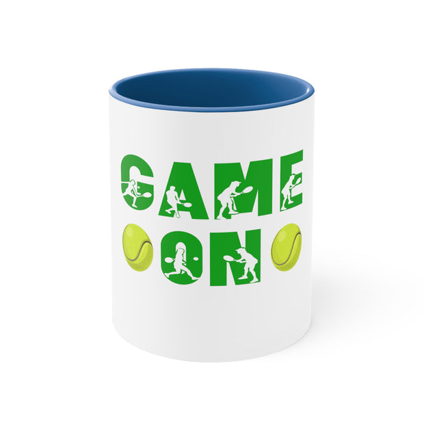 Game On Tennis Accent Coffee Mug, 11oz