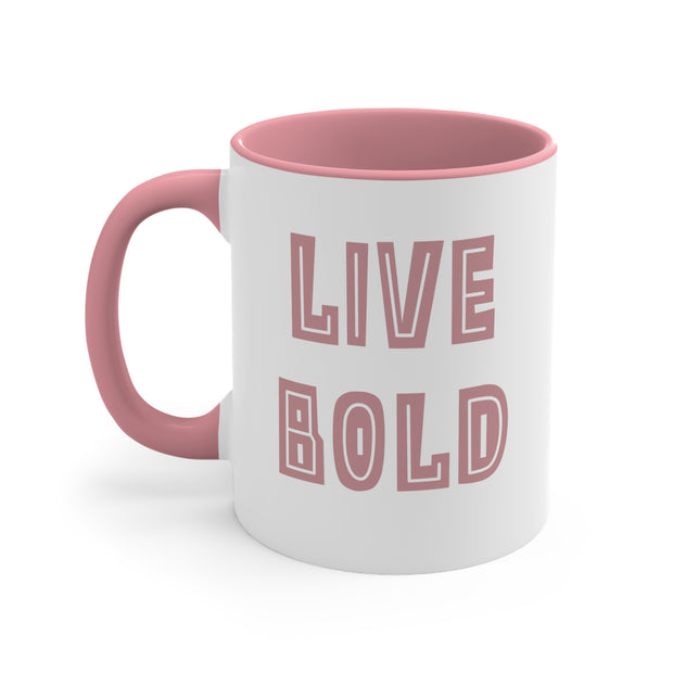 Live Bold Accent Coffee Mug, 11oz