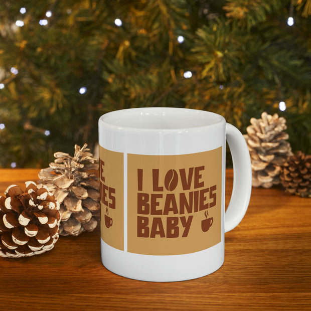 I Love Beanies Baby Ceramic Mug 11oz