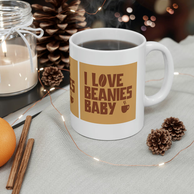 I Love Beanies Baby Ceramic Mug 11oz