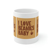 I Love Beanies Baby Ceramic Mug 11oz