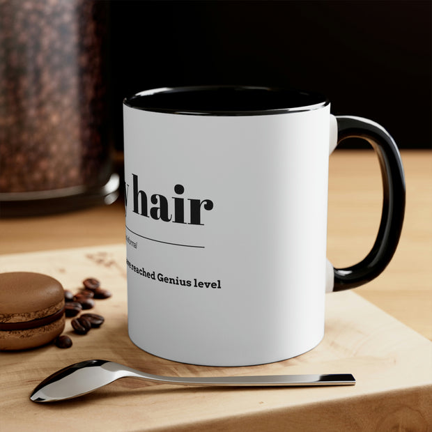 Grey Hair Accent Coffee Mug, 11oz